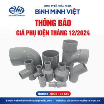 Công Ty Cổ Phần Nhựa Bình Minh Việt – Cập Nhật Bản Giá Phụ Kiện Của Tháng 12 – 2024