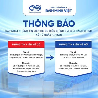 thông báo Nhựa Bình Minh Việt