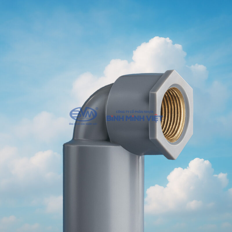 Co ren trong thau (Brass female threaded elbow)