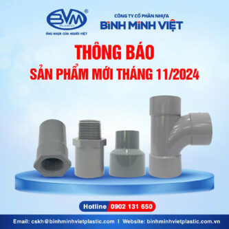 Công Ty Cổ Phần Nhựa Bình Minh Việt – Cập Nhật Sản Phẩm Mới Tháng 11 – 2024