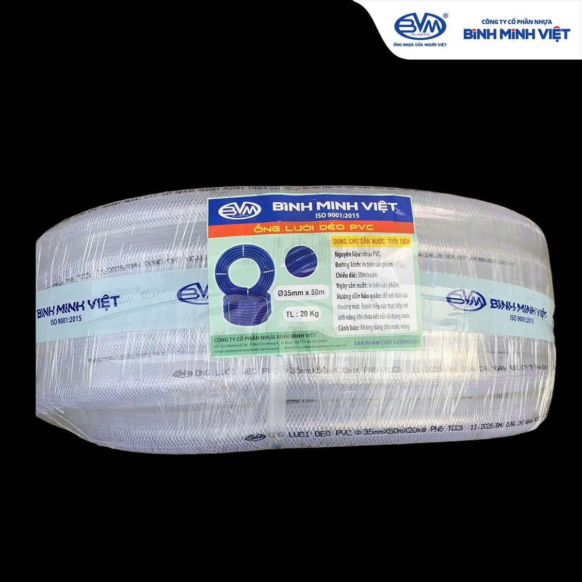 Ống lưới dẻo PVC trắng - Nhựa Bình Minh Việt - Ảnh 2