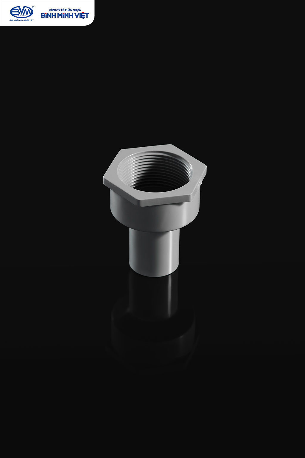 Nối rút có ren trong PVC-U - Nhựa Bình Minh Việt