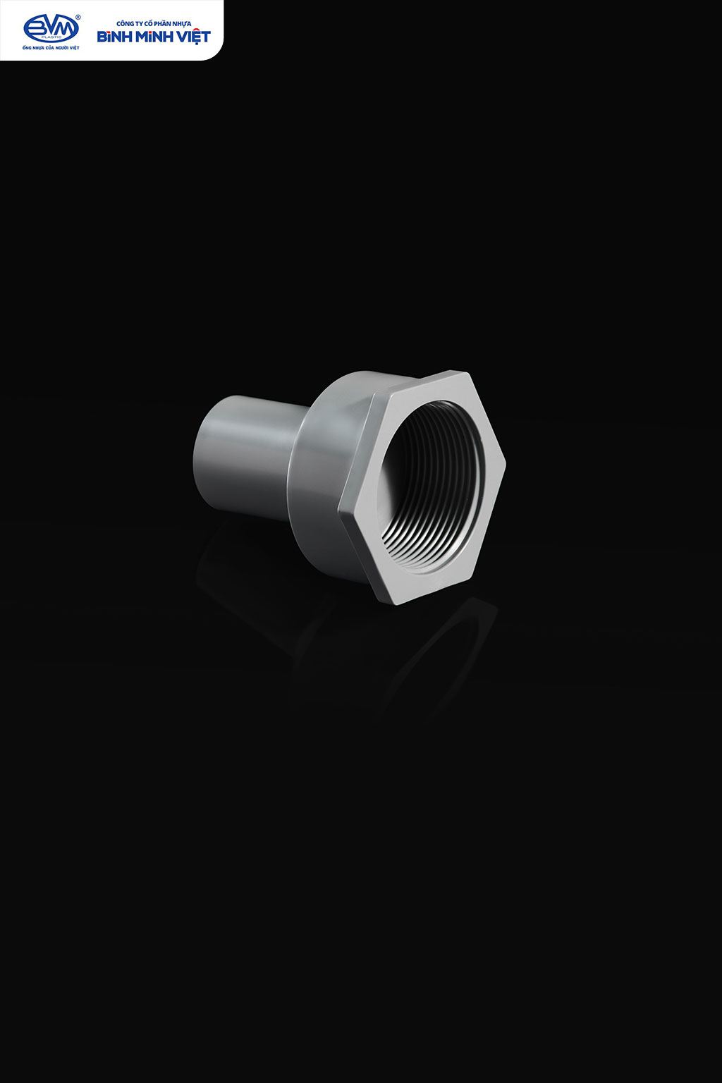 Nối rút có ren trong PVC-U - Nhựa Bình Minh Việt - Ảnh 2